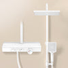 Duschsystem mit Thermostat, Regendusche & Glasablage