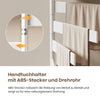 Elektro-Handtuchheizkörper PFR, 180° schwenkbar, mit Ablage, Digitalanzeige und App-Steuerung