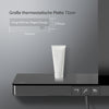Duschsystem mit Thermostat, großer Glasablage & 3-strahliger Handbrause – Schwarz matt