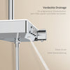 Duschsystem mit Thermostat, Regendusche & Glasablage