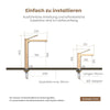 Waschtischarmatur mit abgewinkeltem Griff und wassersparendem Strahl