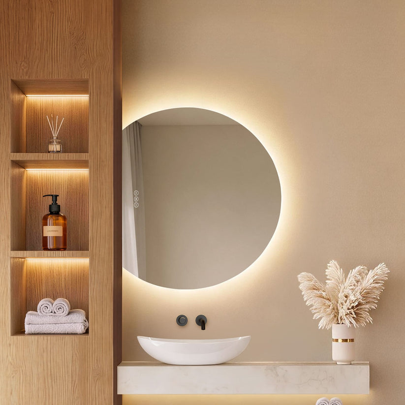 Badezimmerspiegel Glowrim LM39 - 62 × 70 × 2.5 cm - Bild 2