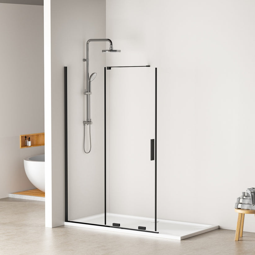 Schiebetür Duschkabine Slidenco WS - Schwarz / 120 x 195 cm - Bild 4