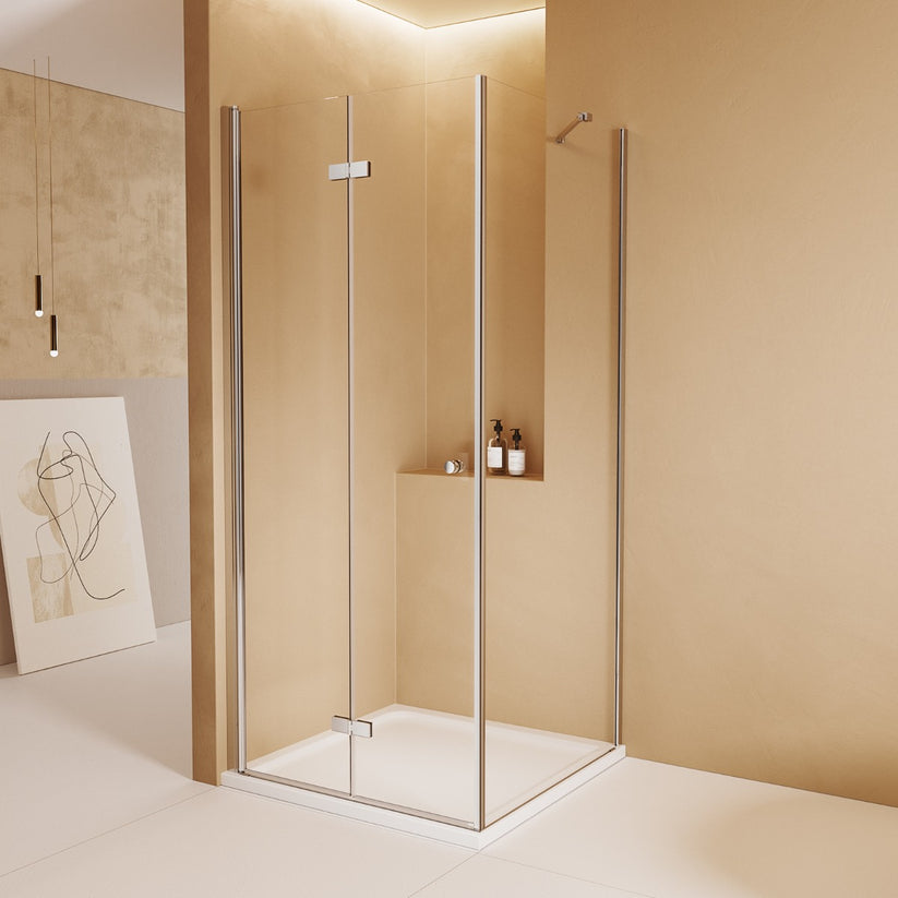 Eck-Duschkabine Pivenco FPD+FS 185cm - 90 x 185 cm / 75 x 185 cm - Bild 29