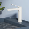 Waschtischarmatur mit abgewinkeltem Griff und wassersparender Funktion