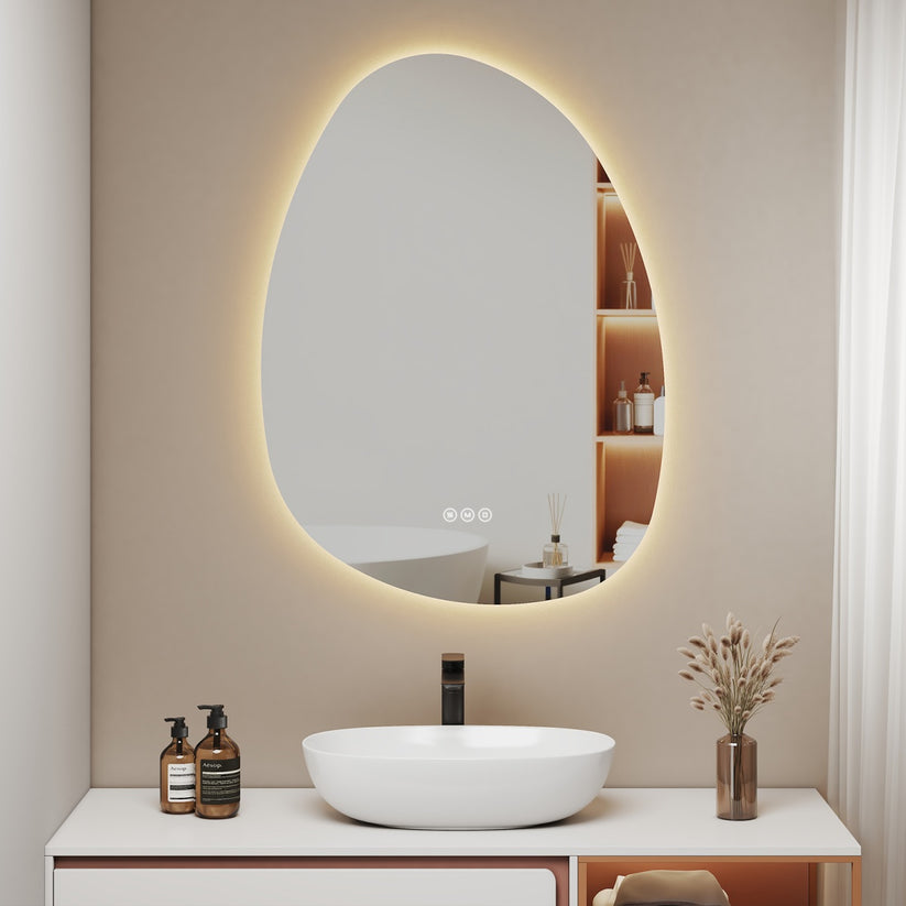 Badezimmerspiegel Glowrim LM34 - 75 × 55 × 3 cm - Bild 1