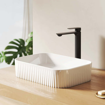 Rechteckiges Aufsatzwaschbecken CB27 ohne Hahnloch