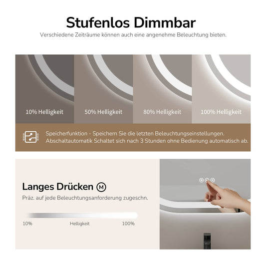 Badezimmerspiegel Dimlite OLM06