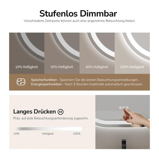 Badezimmerspiegel Mistglow OLM06