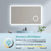 Rahmenloser LED-Spiegel mit Touch‑Bedienung