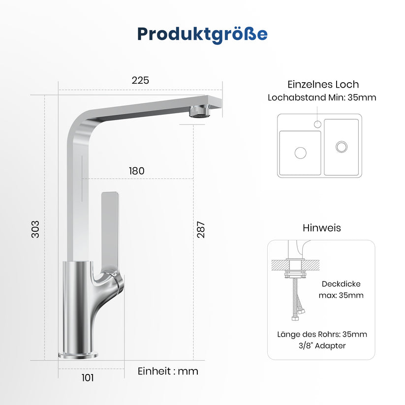 Wasserhahn Arcspout XF26 - Chrom - Bild 10