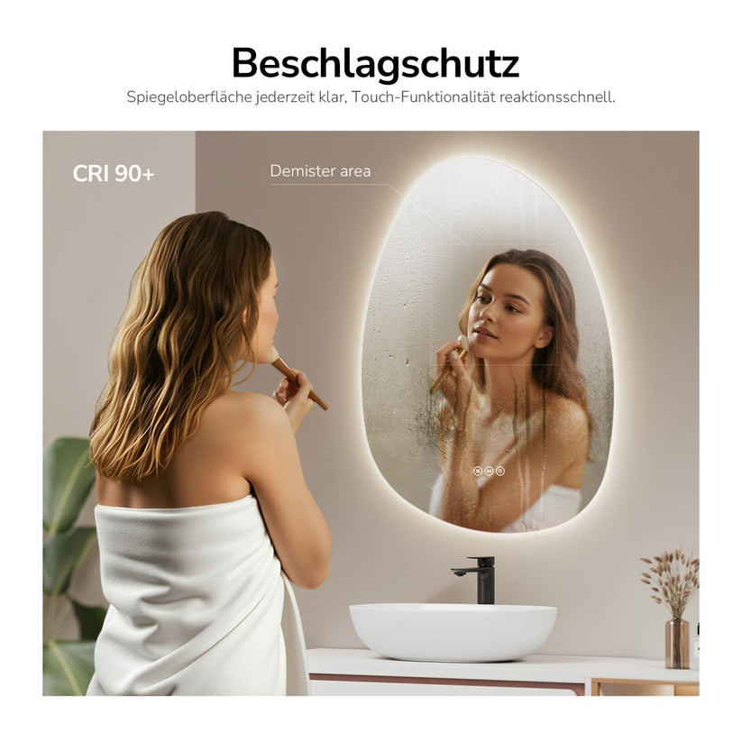 Badezimmerspiegel Glowrim LM34 - 75 × 55 × 3 cm - Bild 3