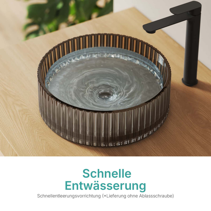 Aufsatzwaschbecken Loviton CB32 - Schwarz Matt - Bild 9