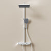 Duschsystem mit Thermostat, Regendusche & Glasablage