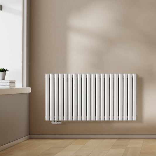 Paneel-Heizkörper mit doppelter Heizfläche zur horizontalen Wandmontage