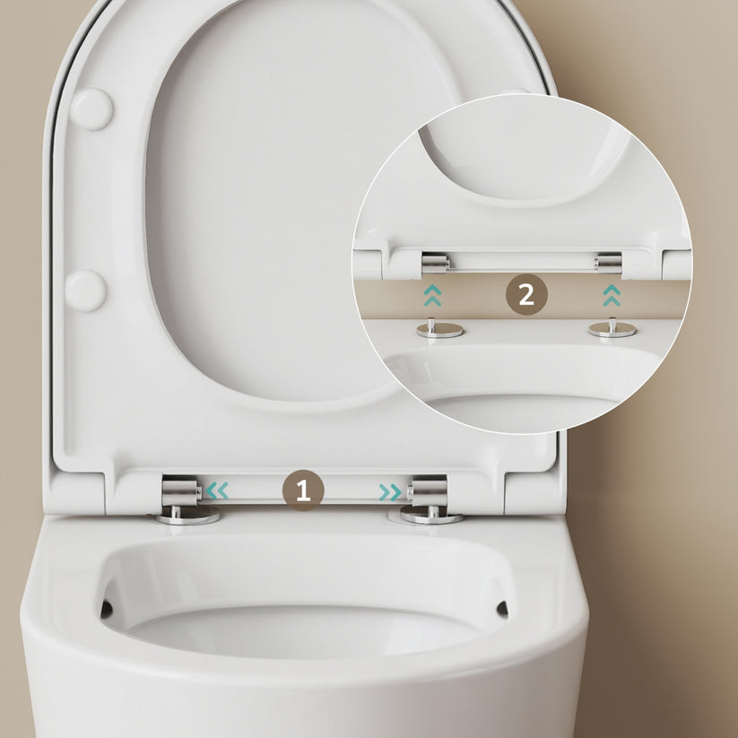 Wand-Hänge WC Hygened CT01 - Weiß - Bild 3