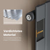 EMKE Flachheizkörper Horizontal Einlagig Seitenanschluss Wohnzimmer (Anthrazit/Weiß)