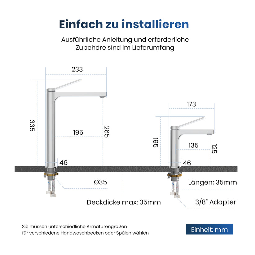 Wasserhahn Arcspout XF21 Lang - Chrom - Bild 11