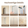 Eck-Duschkabine mit Schwingtür – 195 cm Höhe, ergonomischer Rundgriff