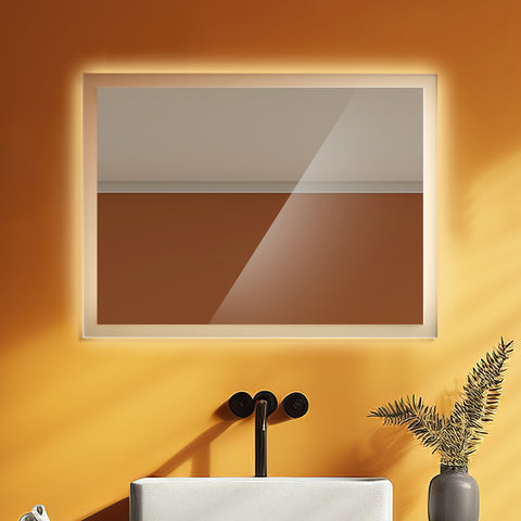 EMKE LED Badspiegel “LeeMi π Lite” 60x80cm 3000K Vertikal/Horizontal Montage