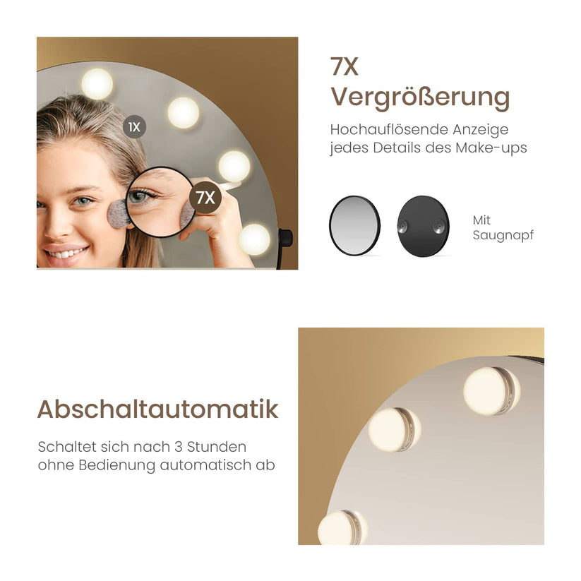 Runder Kosmetikspiegel CM11 - Schwarz / Ø50 - Bild 7