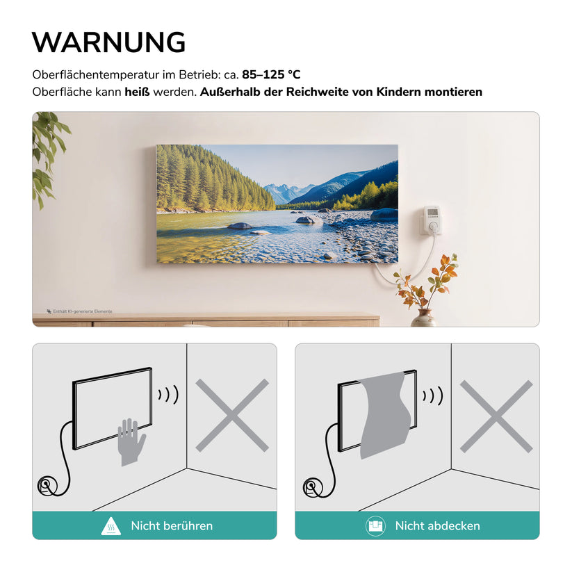Elektroheizkörper Flatsim ERI - 1200 Watt / Bergbach - Bild 15