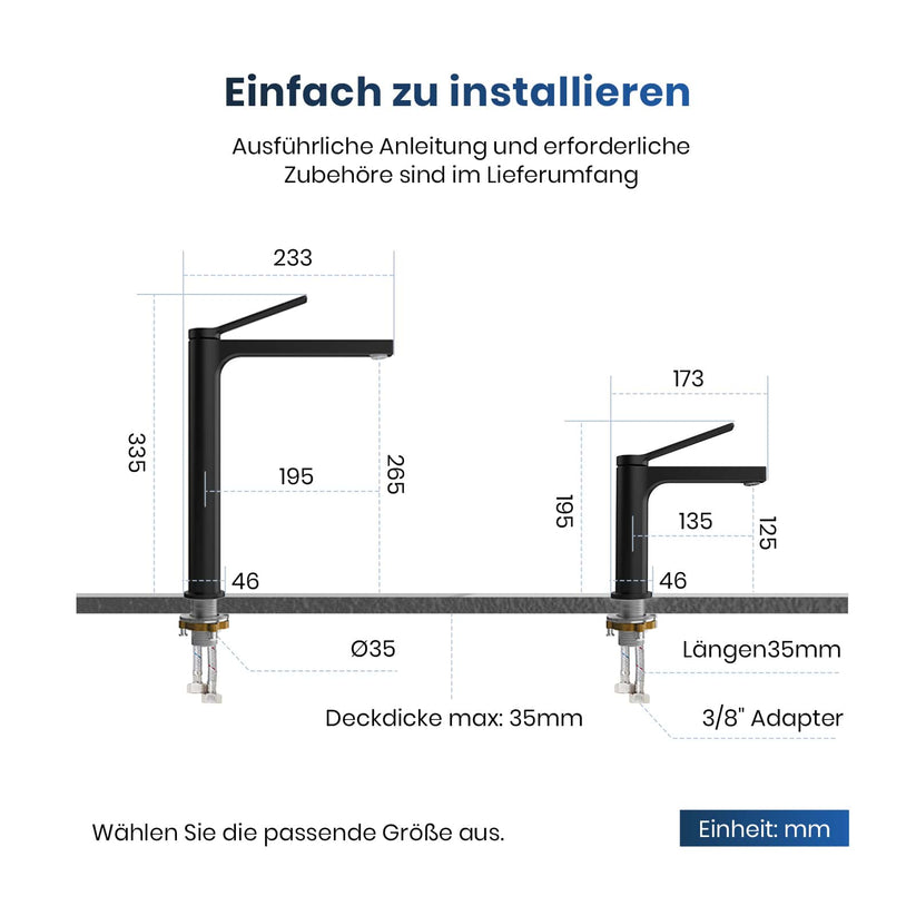 Wasserhahn Arcspout XF21 Lang - Schwarz matt - Bild 17