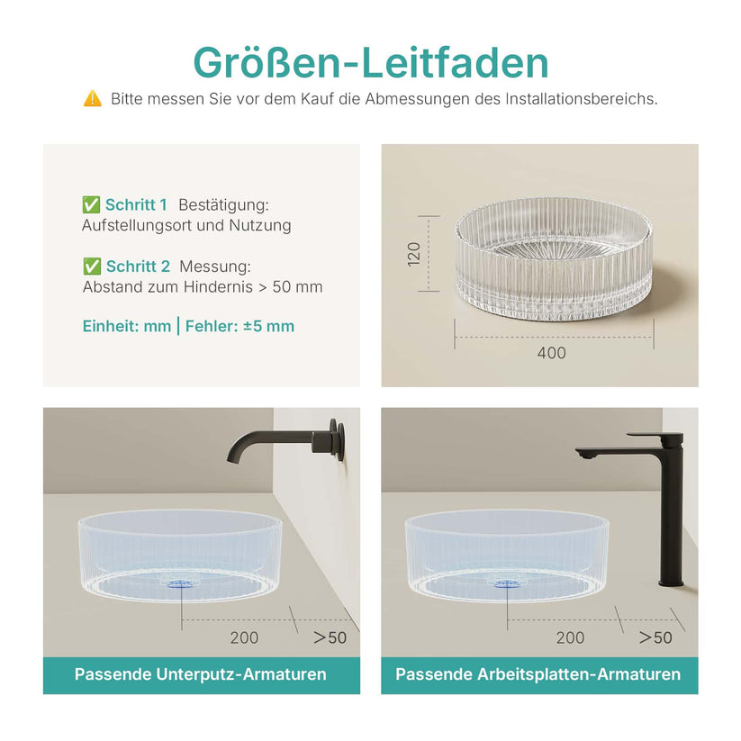 Aufsatzwaschbecken Loviton CB32 - Transparent - Bild 7