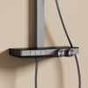 Duschsystem mit Thermostat, Regendusche & einstellbarem Wasserdurchfluss