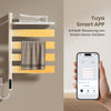Elektro-Handtuchheizkörper PFR, 180° schwenkbar, mit Ablage, Digitalanzeige und App-Steuerung