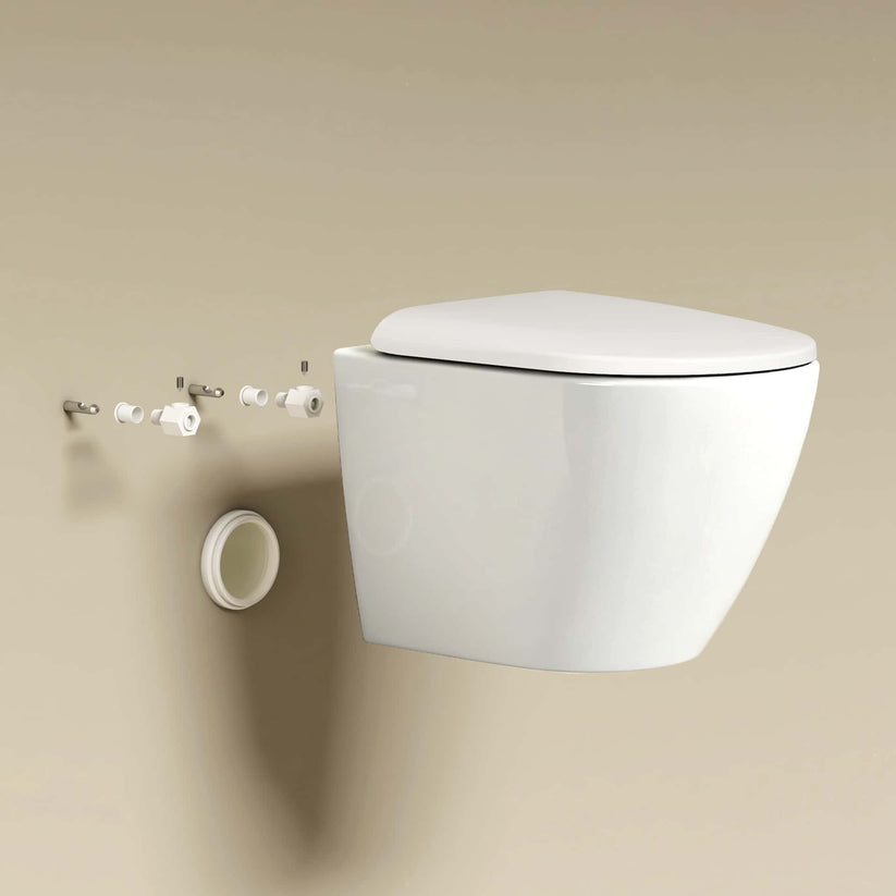 Wand-Hänge WC Hygero CT02 - Weiß - Bild 8