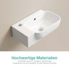 Keramik-Waschbecken CB23 Klein mit Hahnloch & Überlauf