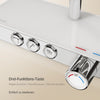 Duschsystem mit Thermostat, Regendusche & Glasablage