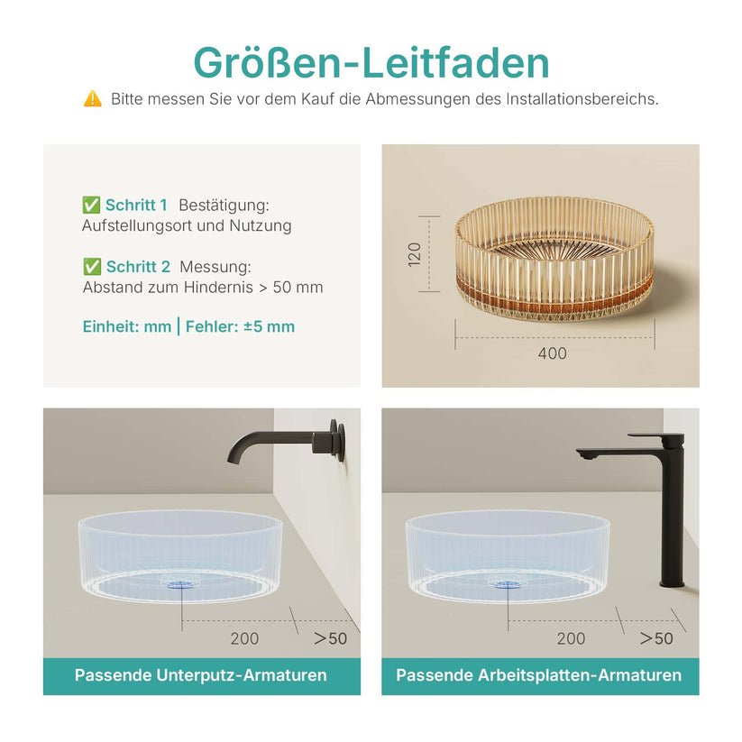 Aufsatzwaschbecken Loviton CB32 - Roségold - Bild 19