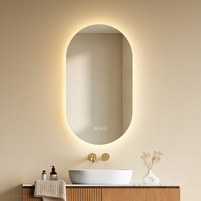 Badezimmerspiegel Glowrim LM37 - 45 × 75 × 2.5 cm - Bild 2