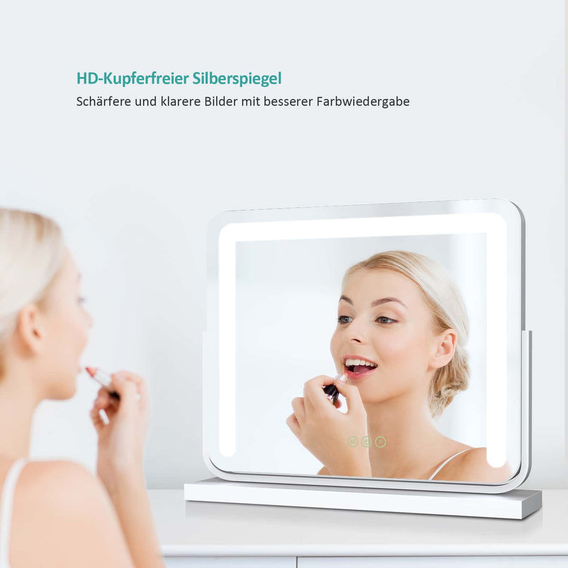 Kosmetikspiegel mit Beleuchtung CM08 - Weiß / 60 x 51.6 x 11.8 cm - Bild 6