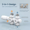 Multiblock-Heizkörperventil mit Thermostat, geeignet für G 1/2" & 15 mm Rohre