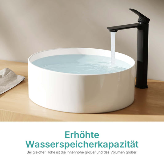 Rundes Aufsatzwaschbecken CB31 ohne Hahnloch