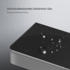 Duschsystem mit Thermostat, großer Glasablage & 3-strahliger Handbrause – Schwarz matt