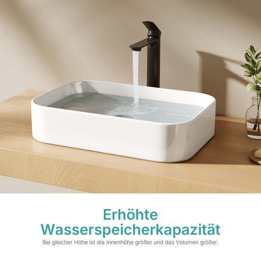 Rechteckiges Aufsatzwaschbecken CB29 mit abgerundeten Ecken