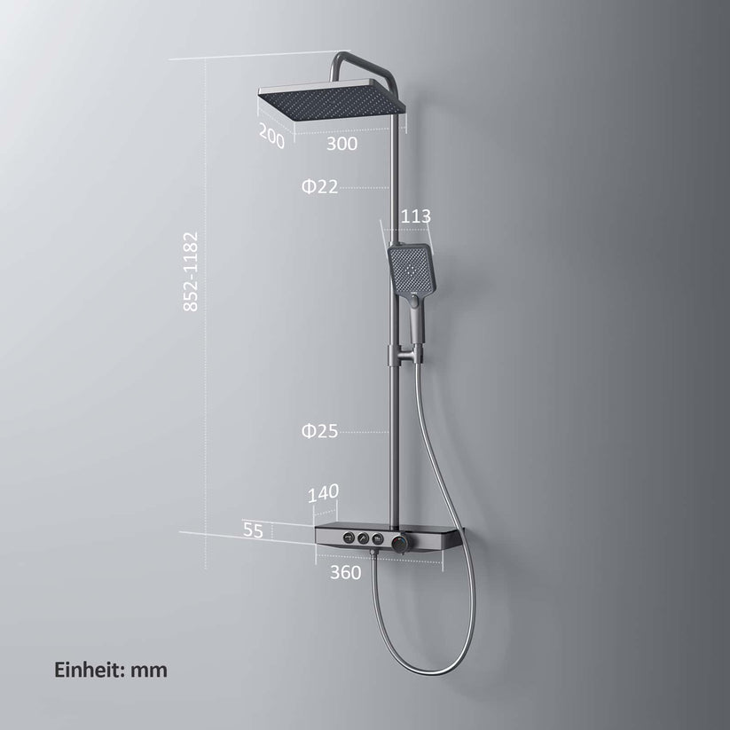 Duschsystem Orbflow F09 - Anthrazit - Bild 22