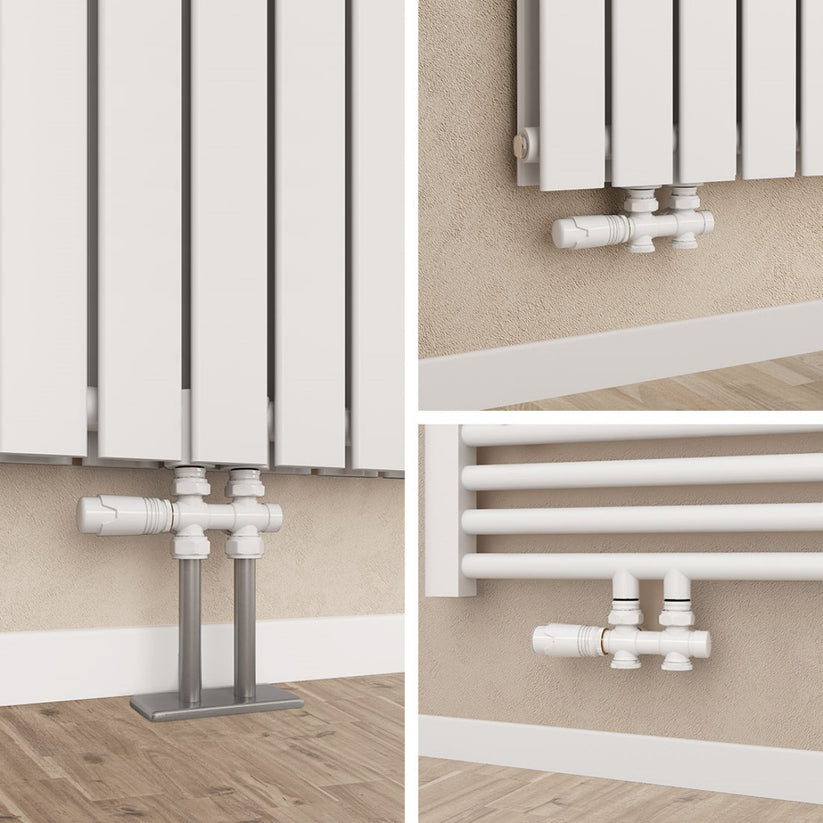 Heizkörperventil mit Thermostat, 7-stufig regelbar, aus Messing - Weiß / 3 - Bild 23