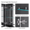 Bad-Spiegelschrank mit 2 Soft-Close-Flügeltüren & kupferfreiem Spiegel, 60 × 65 cm