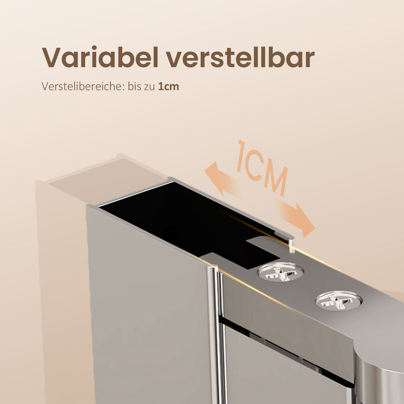 Eck-Duschkabine Folenco FBD+FBD, Höhe 195 cm - 75 x 195 cm / 75 x 195 cm - Bild 6
