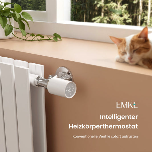 Smartes Heizkörperthermostat mit App-Steuerung, kompatibel mit Tuya Zigbee 3.0