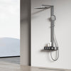 Duschsäule mit Thermostat, Regendusche & einstellbarem Wasserdurchfluss