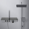 Duschsystem mit Thermostat, Regendusche & Glasablage