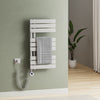 Elektrischer Handtuchheizkörper ESFTR – Flachrohr-Design, einseitig, rein elektrisch, mit Thermostat & Timerfunktion