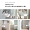 Keramik-Hängewaschbecken mit Armaturenbohrung, platzsparend für Eckmontage