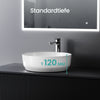 Rundes Keramik-Aufsatzwaschbecken mit elegantem Design für moderne Bäder